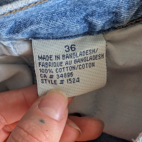 Vintage Code One 36 Men's Light Wash Blue Cotton Denim Cargo Jean Shorts - Picture 4 of 6